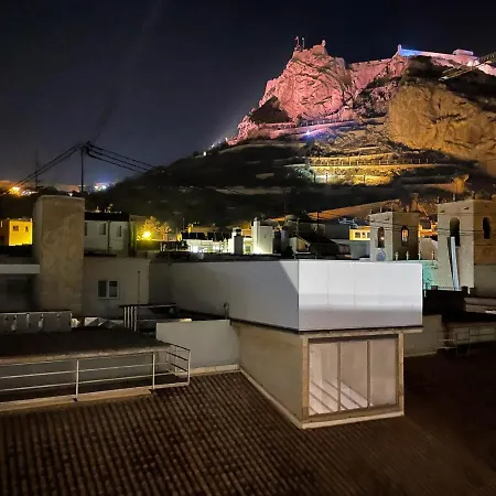 La Terraza. Vistas Al Castillo A 1 Min. De La Playa Аликанте