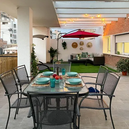 La Terraza. Vistas Al Castillo A 1 Min. De La Playa Аликанте