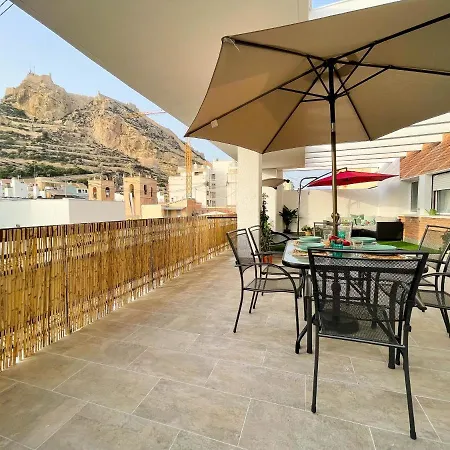 Appartement La Terraza. Vistas Al Castillo A 1 Min. De La Playa *