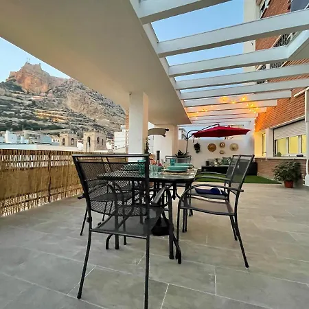 La Terraza. Vistas Al Castillo A 1 Min. De La Playa *